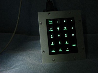 Cortron Model KP19 Keypad No Pointing Dev  Backlit Panel Mount Enclosure Extreme Shock and Water