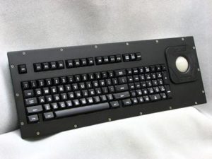 Cortron Model 100 Keyboard T20D  Backlit Panel Mount Enclosure Extreme Shock MIL-STD-901