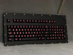 Cortron Model 100 Keyboard No Pointing Dev  Backlit Panel Mount Enclosure