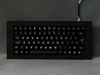 Cortron Model 79 Keyboard No Pointing Dev  Backlit Panel Mount Enclosure Custom Legends
