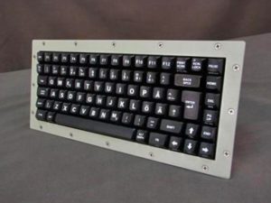 Cortron Model 80 Keyboard No Pointing Dev  Backlit Panel Mount Enclosure 9 pin D-Sub in rear