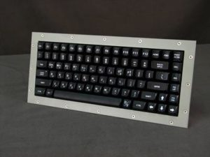 Cortron Model 80 Keyboard No Pointing Dev  Backlit Panel Mount Enclosure Korean Key Legends