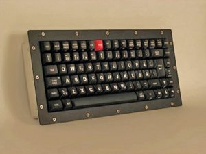 Cortron Model 80 Keyboard No Pointing Dev  Backlit Panel Mount Enclosure Swedish and Custom Legends & Code Mapping.