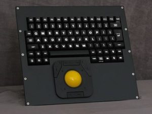 Cortron Model 84 Keyboard T20D  Backlit Panel Mount Enclosure