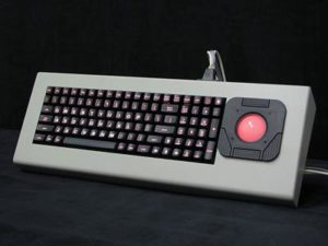 Cortron Model 90 Keyboard T20D  Backlit Table Top Enclosure Angled Keyboard Case.