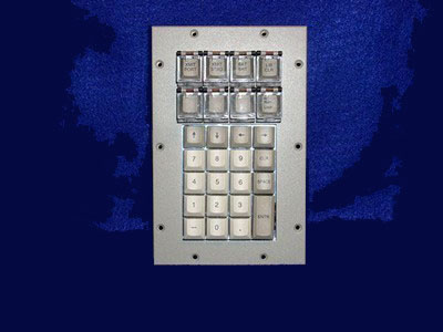 Cortron Model KP27 Keypad No Pointing Dev  Non-Backlit Panel Mount Enclosure