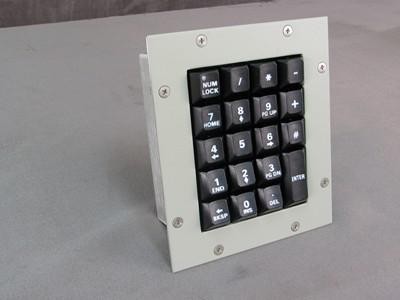 Cortron Model KP19 Keypad No Pointing Dev  Backlit Panel Mount Enclosure Extreme Shock and Water, remote encoded.