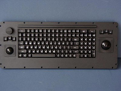 Cortron Model CUSTOM-KB Keyboard MPD  Backlit Panel Mount Enclosure