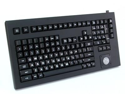 Cortron Model 121 Keyboard T14  Backlit Table Top Enclosure Light weight, Extreme Shock, dedicated mounting threads, Black Out Key.