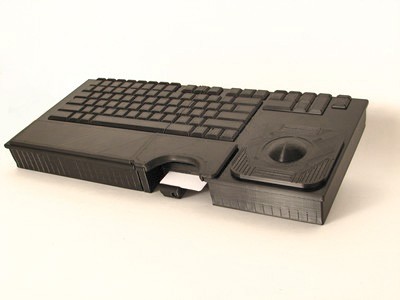 Cortron Model 121 Keyboard T20D  Backlit Table Top Enclosure Extreme shock and water resistance, CAC Reader.
