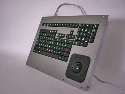Cortron Model 121 Keyboard T20D  Backlit Panel Mount Enclosure