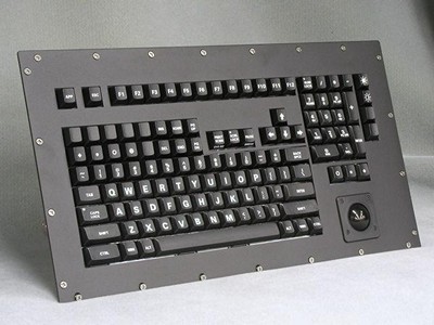 Cortron Model 121 Keyboard T14  Backlit Panel Mount Enclosure