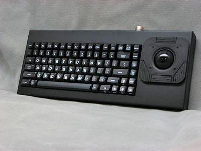 Cortron Model 80 Keyboard T20D  Backlit Table Top Enclosure Extreme Shock, special mounting threads.