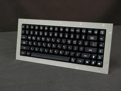 Cortron Model 80 Keyboard No Pointing Dev  Backlit Panel Mount Enclosure Korean Key Legends, rear connector, Extreme shock.
