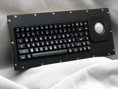 Cortron Model 80 Keyboard T20D  Backlit Panel Mount Enclosure Belgian-French Key Legends.