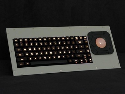 Cortron Model 80 Keyboard T20D6  Backlit Panel Mount Enclosure