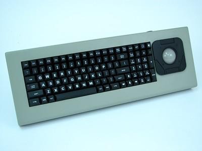 Cortron Model 90 Keyboard T20D  Backlit Table Top Enclosure Angled Keyboard Case, hinge pin connection.