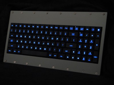 Cortron Model 90 Keyboard No Pointing Dev  Backlit Panel Mount Enclosure