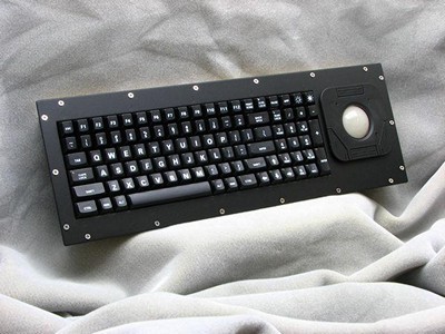 Cortron Model 90 Keyboard T20D  Backlit Panel Mount Enclosure Extreme Shock.