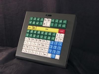 Cortron Model CUSTOM-KP Keypad No Pointing Dev  Backlit Table Top Enclosure Multiple color keys, ABC layout, Cable Accessory.