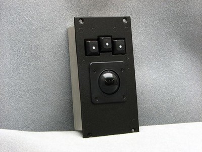 Cortron Model T14 Pointing Device T14  Backlit Panel Mount Enclosure Brightness controlled by keyboard.